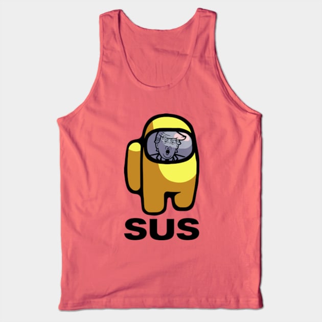 Ejected Among Us Sus Trump Orange Tank Top by Electrovista